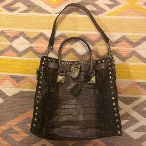 Michael Kors Large Hamilton Crocodile tote!